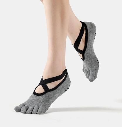 Ballet Style Yoga Non-Slip Socks Gray