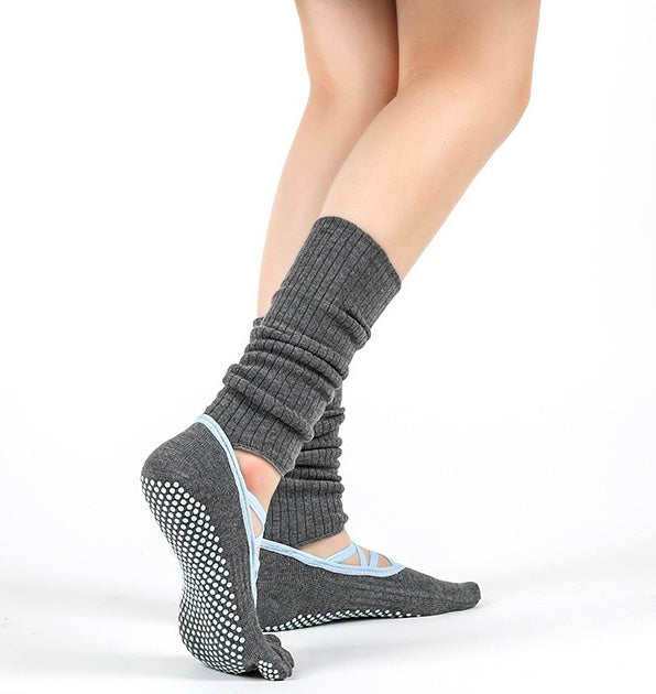 Ballet Style Yoga Non-Slip Socks Gray