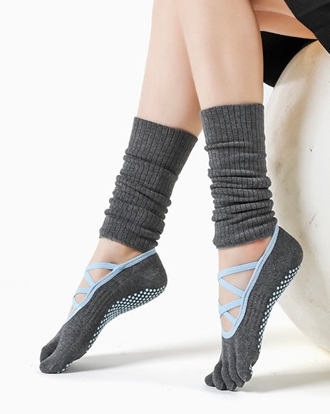 Ballet Style Yoga Non-Slip Socks Gray