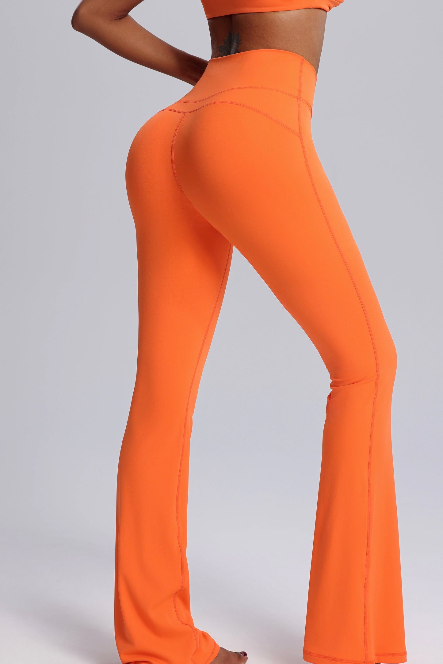 Hot Summer Beach knot Yoga Bra&Wide-leggings Set Sexy Chic