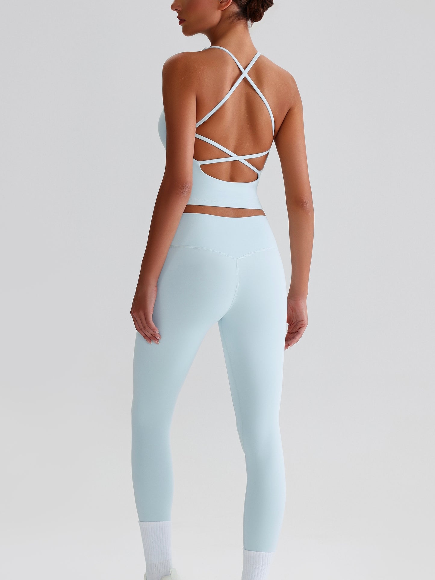 iTOUCH crossover colorful Tank Top & Legging Set