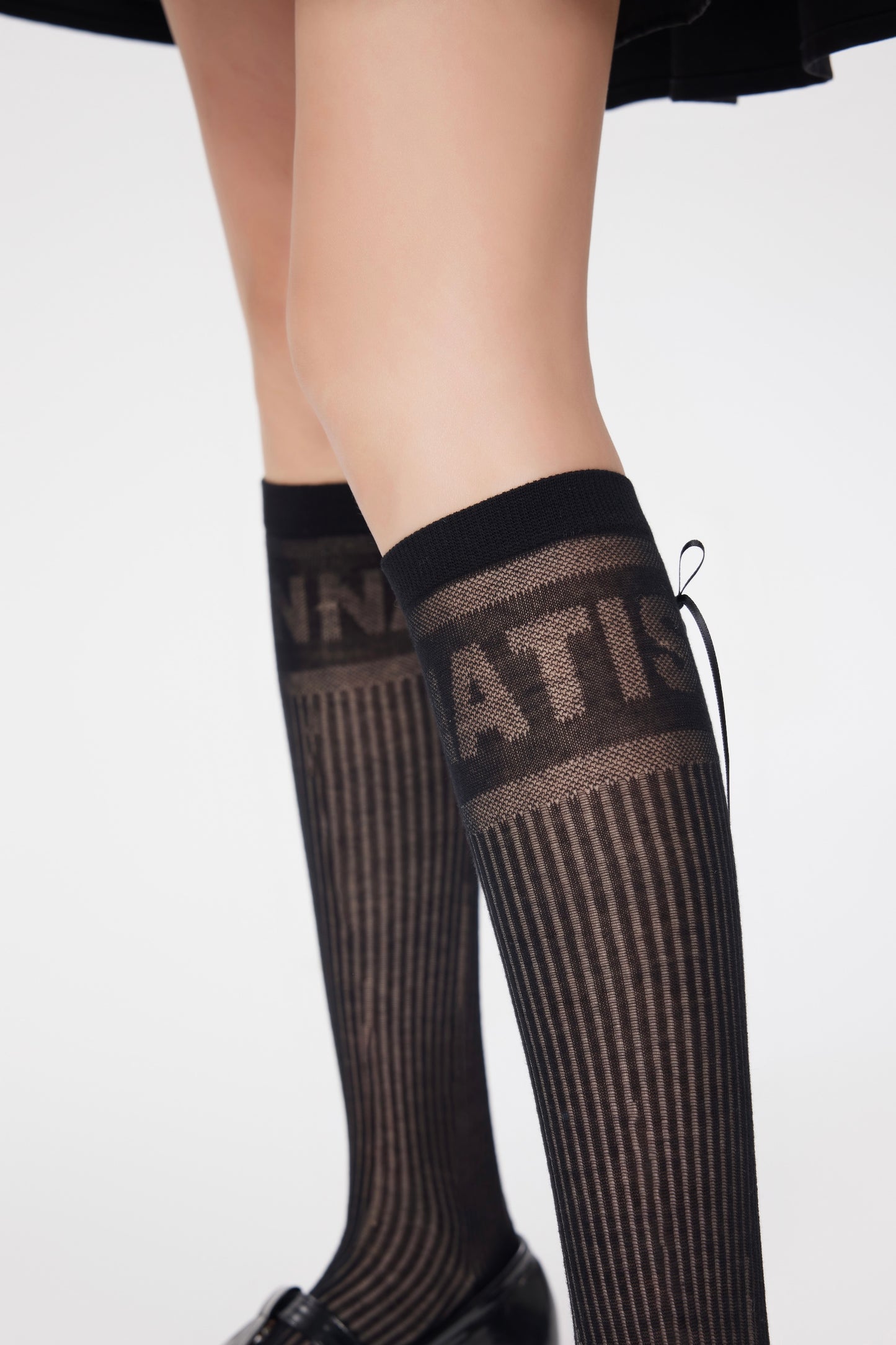 Court Sweetheart Ballet Style Bow Tie Lace Calf Socks Tennis&Pickleball