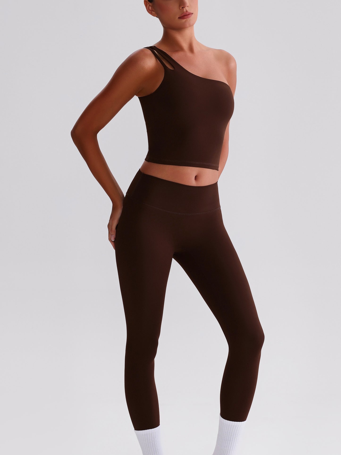 iTOUCH Sloping Shoulder Bra & Legging Set Flexible