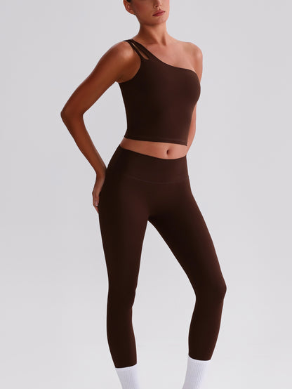 iTOUCH Sloping Shoulder Bra & Legging Set Flexible