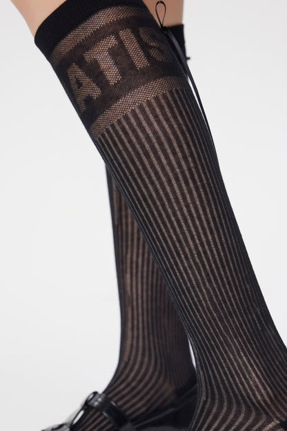 Court Sweetheart Ballet Style Bow Tie Lace Calf Socks Tennis&Pickleball