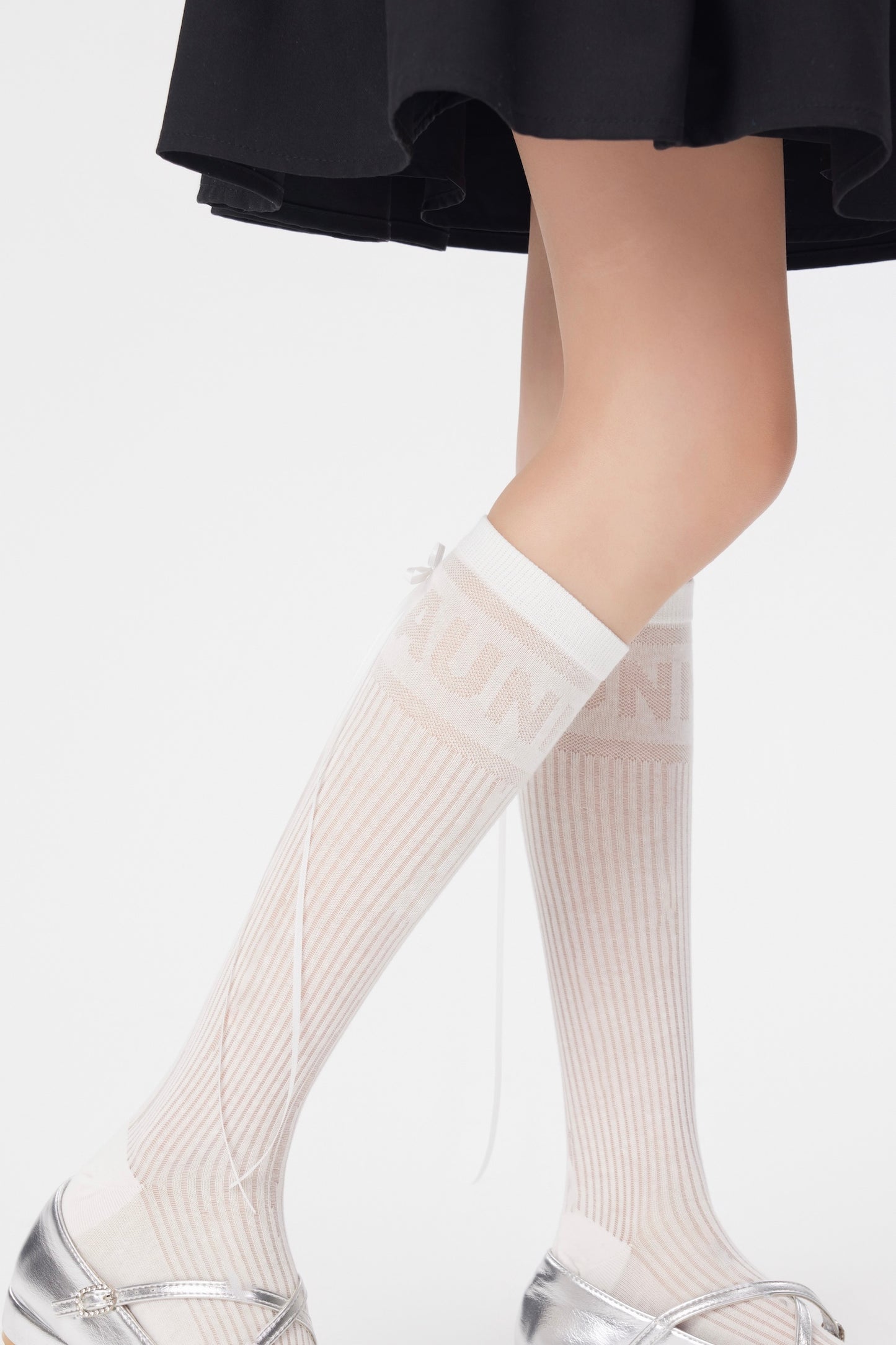 Court Sweetheart Ballet Style Bow Tie Lace Calf Socks Tennis&Pickleball