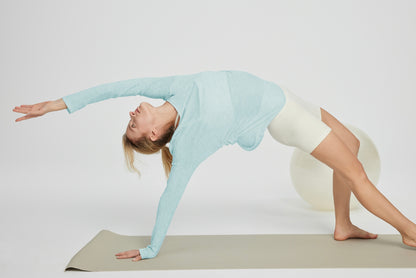 Breathable&Moisture-Wicking Slouchy-Shoulder Tencel Lycra Smock