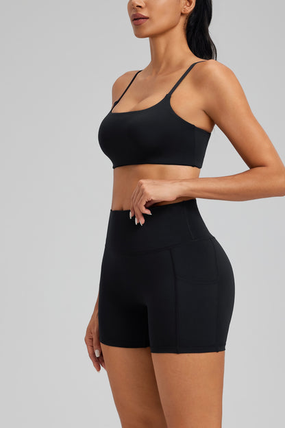 Hot Summer Beach Yoga Bra&Shorts Set Soft Cloudy Feel