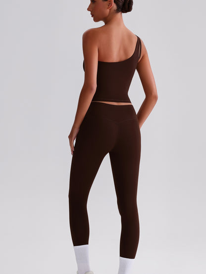 iTOUCH Sloping Shoulder Bra & Legging Set Flexible