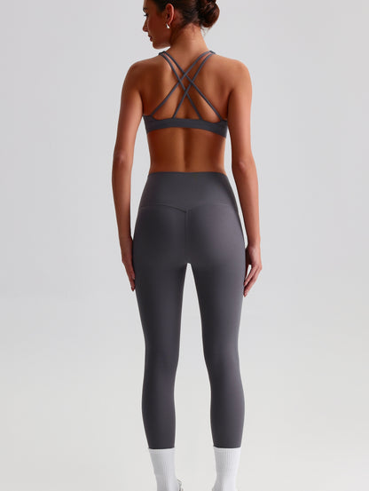 iTOUCH Crossover High-waisted Bra & Legging Set Firming & Shaping-body