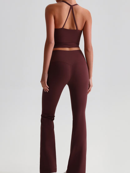 iTOUCH Hip Lift Hanging Tank Top&Wide-legging Set