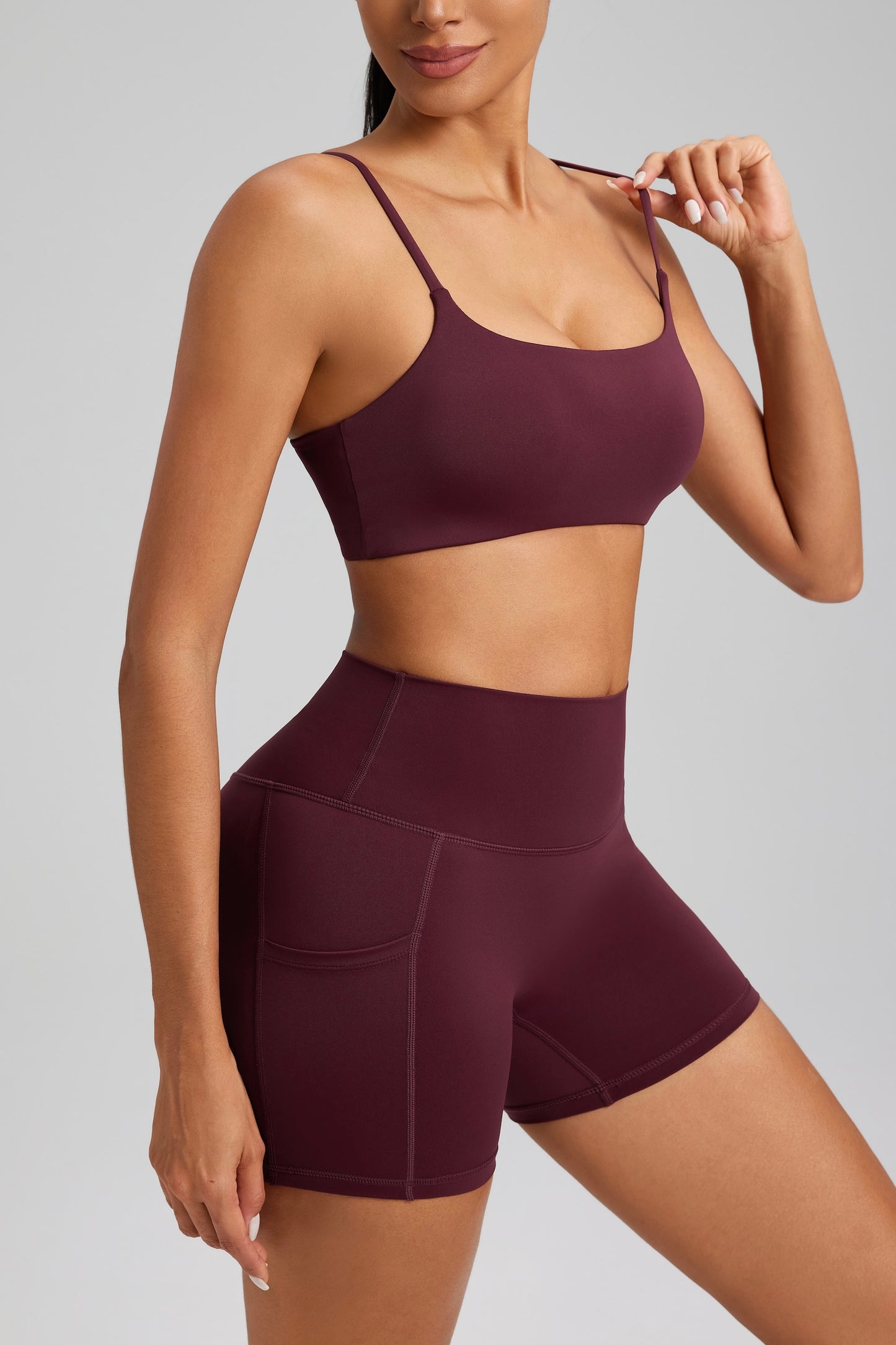 Hot Summer Beach Yoga Bra&Shorts Set Soft Cloudy Feel