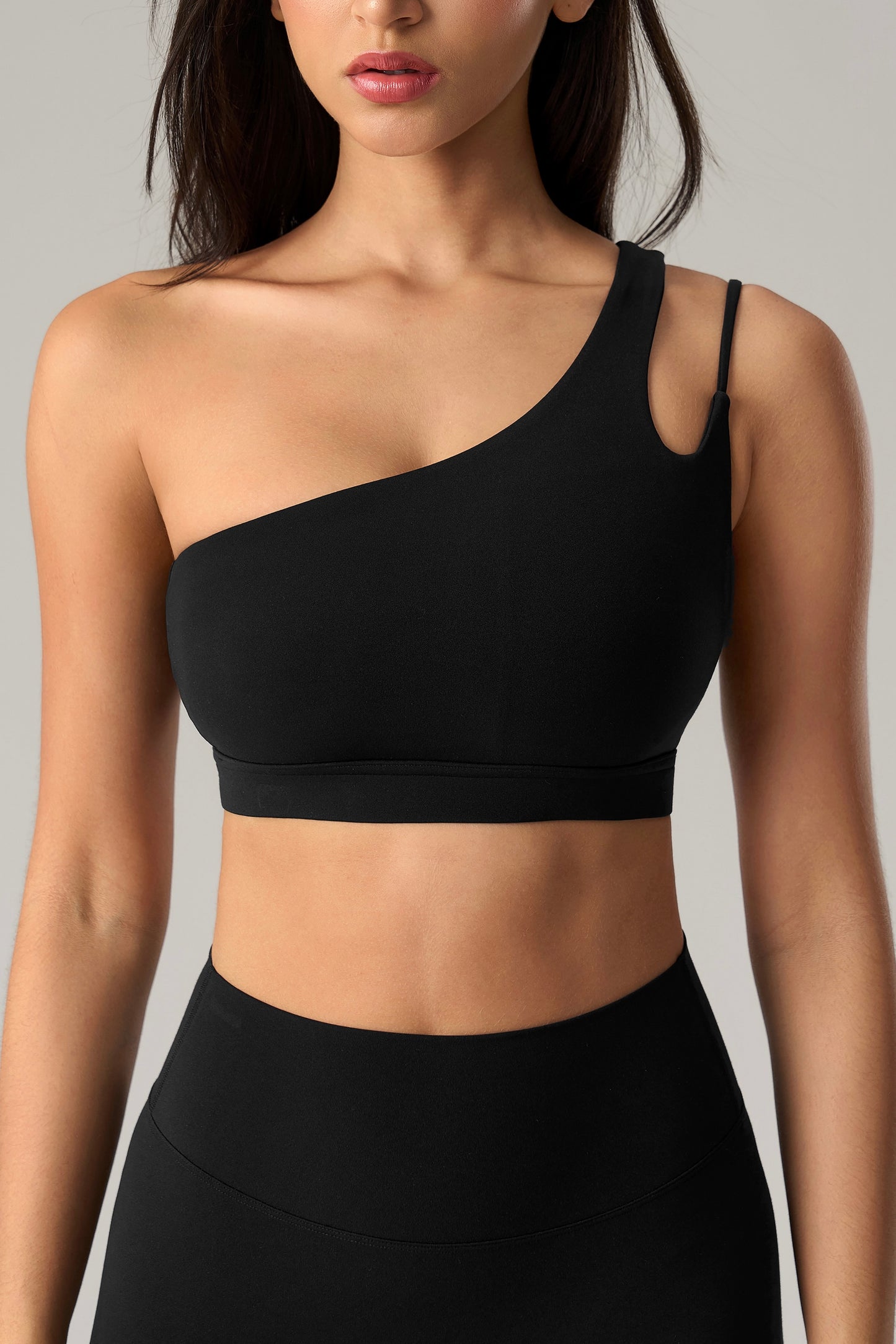 Irregular slant one shoulder YOGA Bra