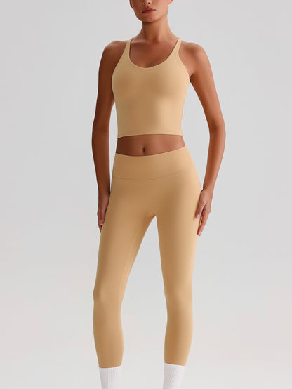 iTOUCH crossover colorful Tank Top & Legging Set