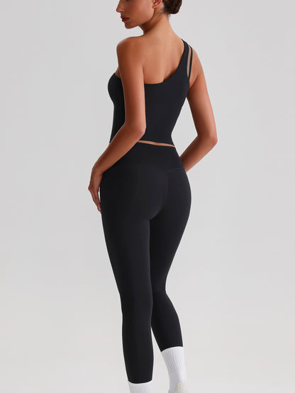 iTOUCH Sloping Shoulder Bra & Legging Set Flexible