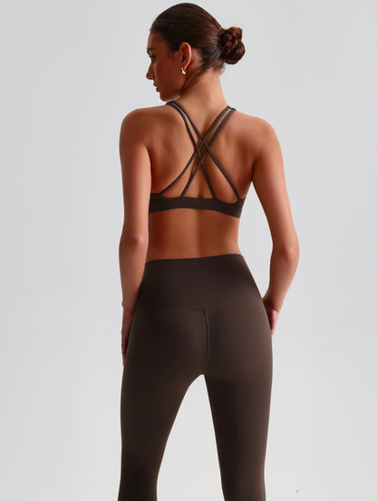iTOUCH Crossover High-waisted Bra & Legging Set Firming & Shaping-body