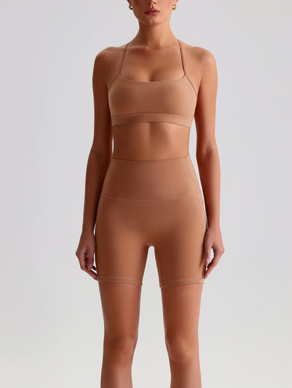 iTOUCH Crossover Yoga Bra&Shorts Set For Women Workout