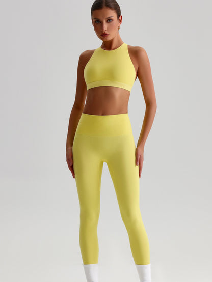 iTOUCH Crossover High-waisted Bra & Legging Set Firming & Shaping-body