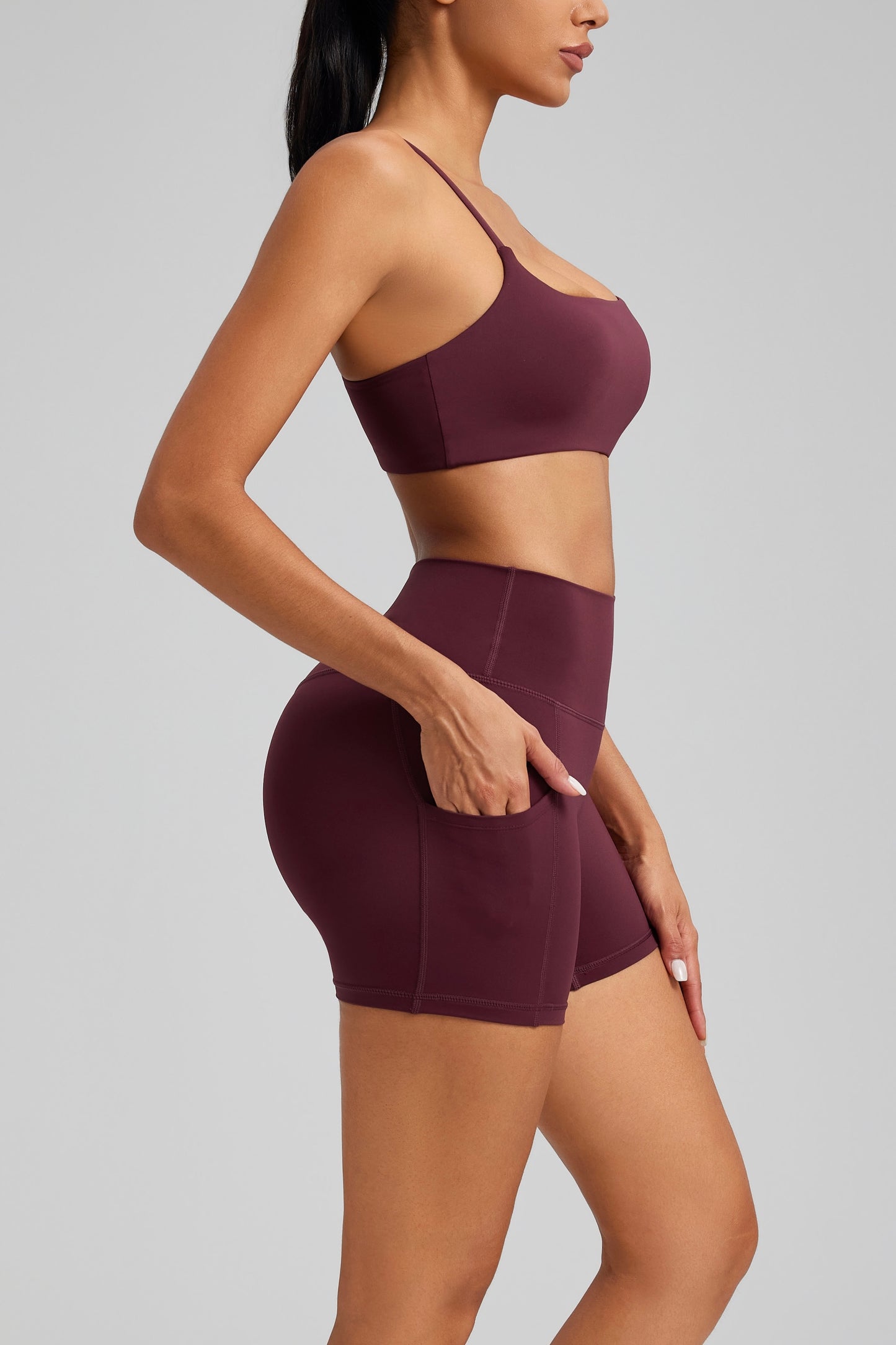 Hot Summer Beach Yoga Bra&Shorts Set Soft Cloudy Feel