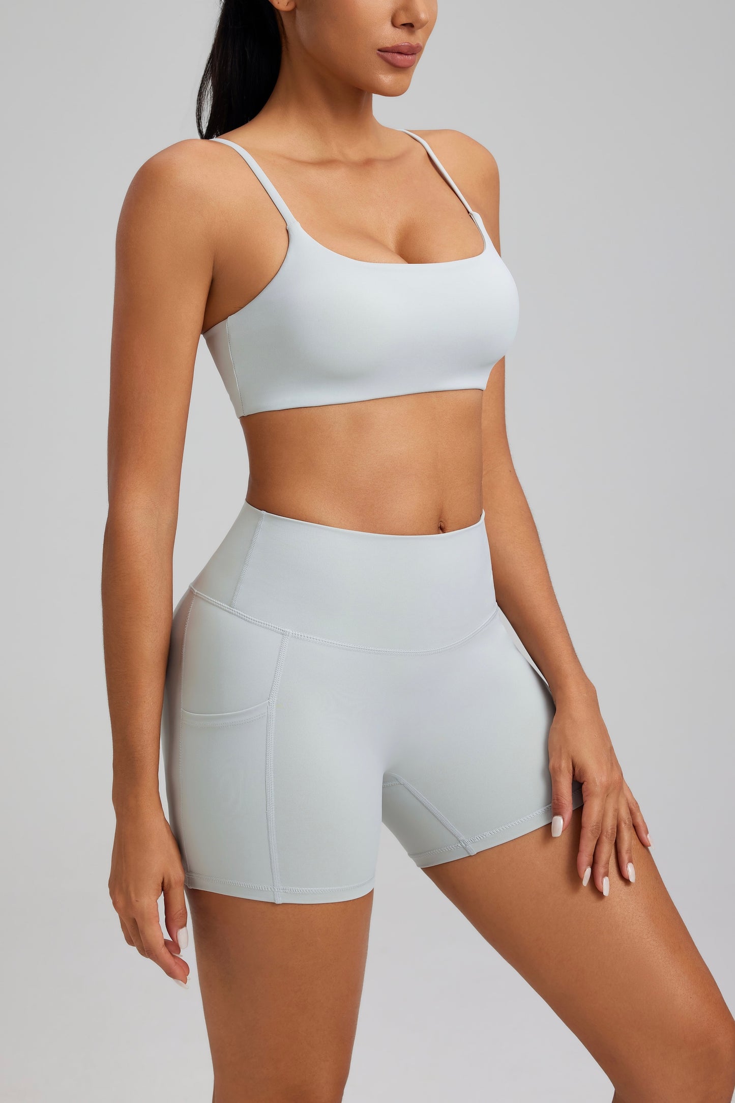 Hot Summer Beach Yoga Bra&Shorts Set Soft Cloudy Feel